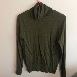 Olive green turtle neck